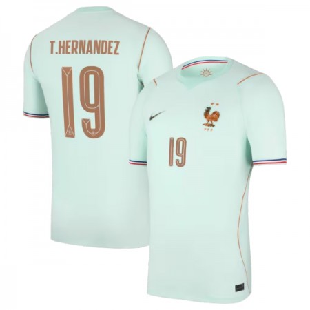 Frankrike Theo Hernandez 19 Matchtröjor Borta Fotbollströja VM 2026 Frankrike Theo Hernandez 19 Matchtröjor Borta Fotbollströja VM 2026
