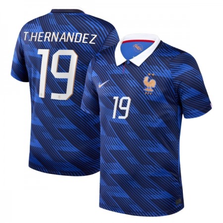 Frankrike Theo Hernandez 19 Matchtröjor Hemma Fotbollströja VM 2026 Frankrike Theo Hernandez 19 Matchtröjor Hemma Fotbollströja VM 2026