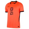 Nederländerna F. De Jong 21 Matchtröjor Barn Hemma Fotbollströja VM 2026