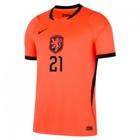 Nederländerna F. De Jong 21 Matchtröjor Barn Hemma Fotbollströja VM 2026