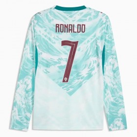 Portugal Ronaldo 7 Matchtröjor Borta Fotbollströja VM 2026 Långärmad
