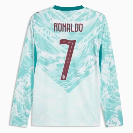 Portugal Ronaldo 7 Matchtröjor Borta Fotbollströja VM 2026 Långärmad Portugal Ronaldo 7 Matchtröjor Borta Fotbollströja VM 2026 Långärmad