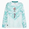 Portugal Ronaldo 7 Matchtröjor Borta Fotbollströja VM 2026 Långärmad