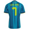 Colombia Luis Diaz 7 Matchtröjor Borta Fotbollströja VM 2026 Colombia Luis Diaz 7 Matchtröjor Borta Fotbollströja VM 2026