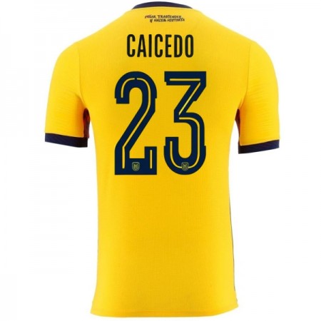 Ecuador Caicedo 23 Matchtröjor Hemma Fotbollströja VM 2026 Ecuador Caicedo 23 Matchtröjor Hemma Fotbollströja VM 2026