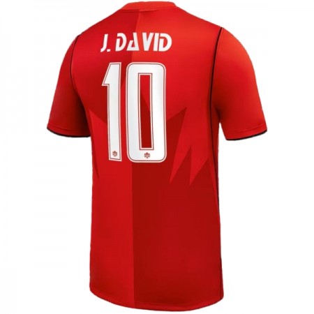 Kanada J. David 10 Matchtröjor Hemma Fotbollströja VM 2026 Kanada J. David 10 Matchtröjor Hemma Fotbollströja VM 2026