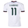 Mexiko S.Gimenez 11 Matchtröjor Borta Fotbollströja VM 2026 Mexiko S.Gimenez 11 Matchtröjor Borta Fotbollströja VM 2026