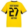 Borussia Dortmund Adeyemi 27 Matchtröjor Hemma Fotbollströja 2026-27 Borussia Dortmund Adeyemi 27 Matchtröjor Hemma Fotbollströja 2026-27