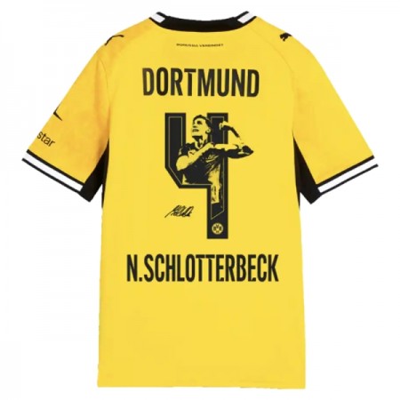 Borussia Dortmund N. Schlotterbeck 4 Matchtröjor Hemma Fotbollströja 2026-27 Borussia Dortmund N. Schlotterbeck 4 Matchtröjor Hemma Fotbollströja 2026-27
