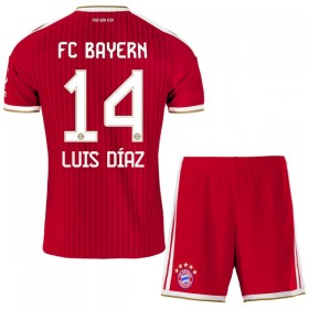FC Bayern München Luis Diaz 14 Matchtröjor Barn Hemma Fotbollströja 2026-27
