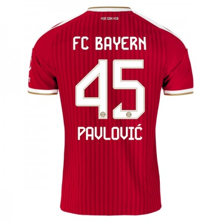 FC Bayern München Pavlovic 45 Matchtröjor Hemma Fotbollströja 2026-27 FC Bayern München Pavlovic 45 Matchtröjor Hemma Fotbollströja 2026-27