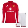 Manchester United Matchtröjor Barn Hemma Fotbollströja 2026-27 Långärmad Manchester United Matchtröjor Barn Hemma Fotbollströja 2026-27 Långärmad
