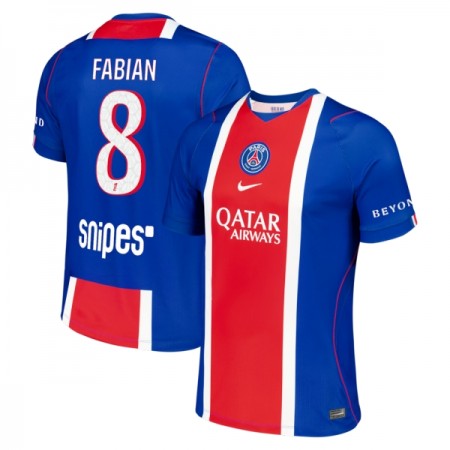 Paris Saint-Germain Fabian 8 Matchtröjor Hemma Fotbollströja 2026-27 Paris Saint-Germain Fabian 8 Matchtröjor Hemma Fotbollströja 2026-27