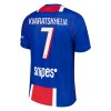 Paris Saint-Germain Kvaratskhelia 7 Matchtröjor Hemma Fotbollströja 2026-27
