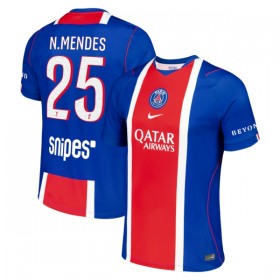 Paris Saint-Germain Nuno Mendes 25 Matchtröjor Hemma Fotbollströja 2026-27