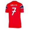 Norge Sorloth 7 Matchtröjor Hemma Fotbollströja VM 2026
