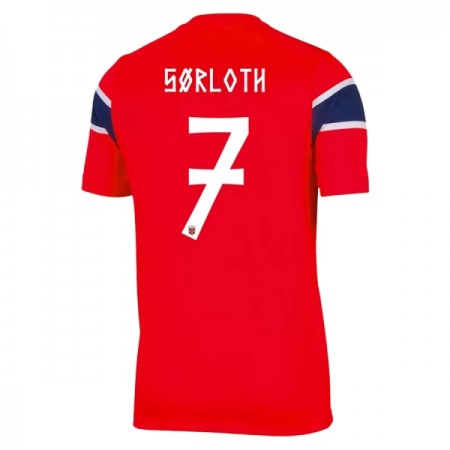 Norge Sorloth 7 Matchtröjor Hemma Fotbollströja VM 2026