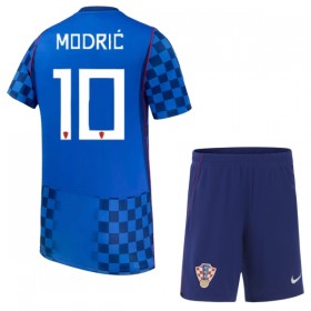 Kroatien Modrić 10 Matchtröjor Barn Borta Fotbollströja VM 2026