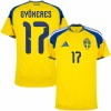 Sverige Gyokeres 17 Matchtröjor Hemma Fotbollströja VM 2026