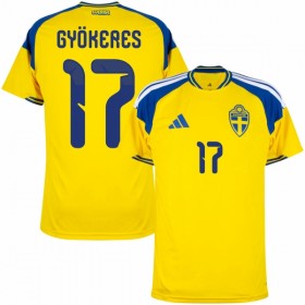 Sverige Gyokeres 17 Matchtröjor Hemma Fotbollströja VM 2026
