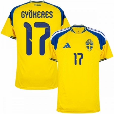 Sverige Gyokeres 17 Matchtröjor Hemma Fotbollströja VM 2026