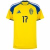 Sverige Gyokeres 17 Matchtröjor Hemma Fotbollströja VM 2026