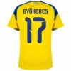 Sverige Gyokeres 17 Matchtröjor Hemma Fotbollströja VM 2026