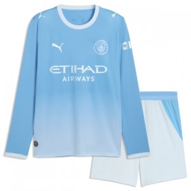 Manchester City Matchtröjor Barn Hemma Fotbollströja 2026-27 Långärmad