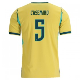 Brasilien Casemiro 5 Matchtröjor Hemma Fotbollströja VM 2026