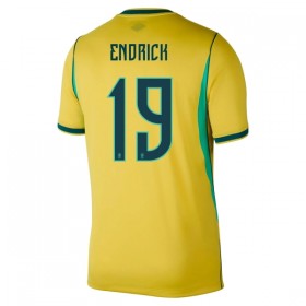 Brasilien Endrick 19 Matchtröjor Hemma Fotbollströja VM 2026