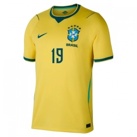 Brasilien Endrick 19 Matchtröjor Hemma Fotbollströja VM 2026