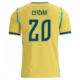 Brasilien Estevao 20 Matchtröjor Hemma Fotbollströja VM 2026