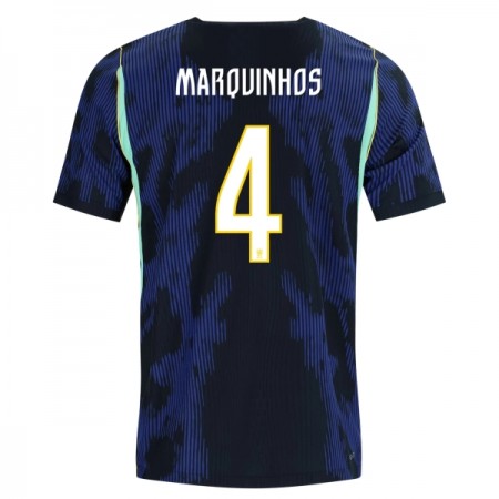 Brasilien Marquinhos 4 Matchtröjor Borta Fotbollströja VM 2026