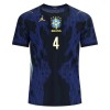 Brasilien Marquinhos 4 Matchtröjor Borta Fotbollströja VM 2026