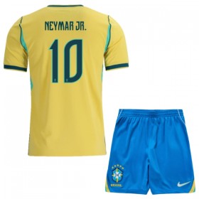 Brasilien Neymar JR 10 Matchtröjor Barn Hemma Fotbollströja VM 2026