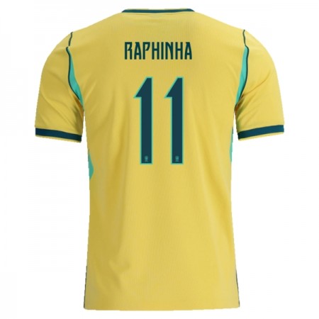 Brasilien Raphinha 11 Matchtröjor Hemma Fotbollströja VM 2026