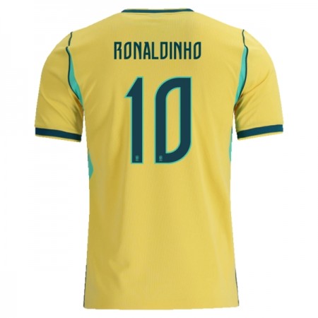 Brasilien Ronaldinho 10 Matchtröjor Hemma Fotbollströja VM 2026