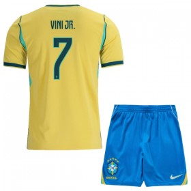Brasilien Vini JR. 7 Matchtröjor Barn Hemma Fotbollströja VM 2026