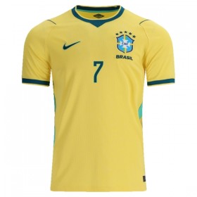 Brasilien Vini JR. 7 Matchtröjor Hemma Fotbollströja VM 2026