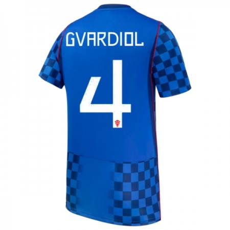 Kroatien Gvardiol 4 Matchtröjor Borta Fotbollströja VM 2026 Kroatien Gvardiol 4 Matchtröjor Borta Fotbollströja VM 2026