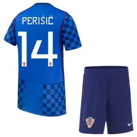 Kroatien Perišić 14 Matchtröjor Barn Borta Fotbollströja VM 2026