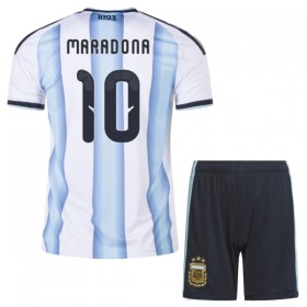 Argentina Maradona 10 Matchtröjor Barn Hemma Fotbollströja VM 2026