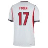 England Foden 17 Matchtröjor Hemma Fotbollströja VM 2026 England Foden 17 Matchtröjor Hemma Fotbollströja VM 2026