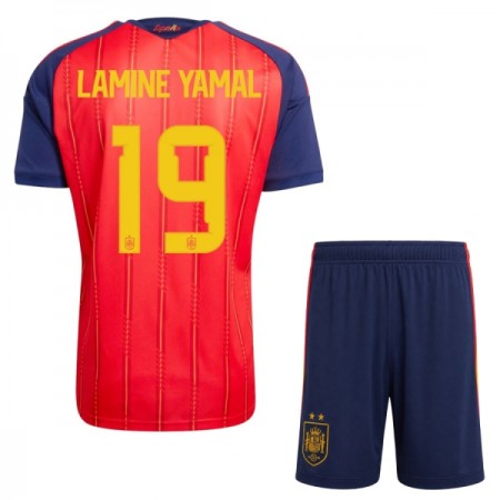Spanien 2 Stars Lamine Yamal 19 Matchtröjor Barn Hemma Fotbollströja VM 2026 Spanien 2 Stars Lamine Yamal 19 Matchtröjor Barn Hemma Fotbollströja VM 2026