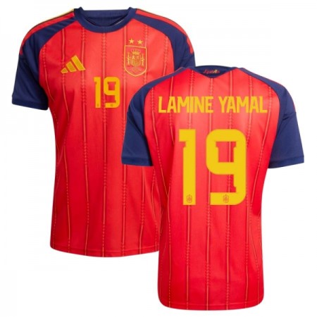 Spanien 2 Stars Lamine Yamal 19 Matchtröjor Hemma Fotbollströja VM 2026