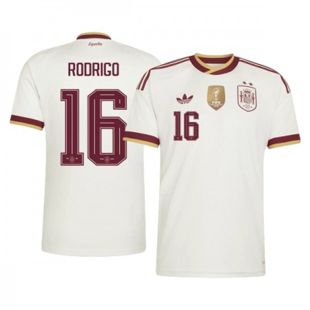 Spanien 2 Stars Rodrigo 16 Matchtröjor Borta Fotbollströja VM 2026