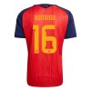 Spanien 2 Stars Rodrigo 16 Matchtröjor Hemma Fotbollströja VM 2026