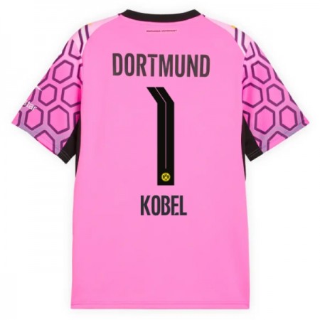 Borussia Dortmund Kobel 1 Matchtröjor Målvakt Borta Fotbollströja 2026-27 Rosa Borussia Dortmund Kobel 1 Matchtröjor Målvakt Borta Fotbollströja 2026-27 Rosa