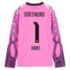 Borussia Dortmund Kobel 1 Matchtröjor Målvakt Borta Fotbollströja 2026-27 Rosa Långärmad Borussia Dortmund Kobel 1 Matchtröjor Målvakt Borta Fotbollströja 2026-27 Rosa Långärmad