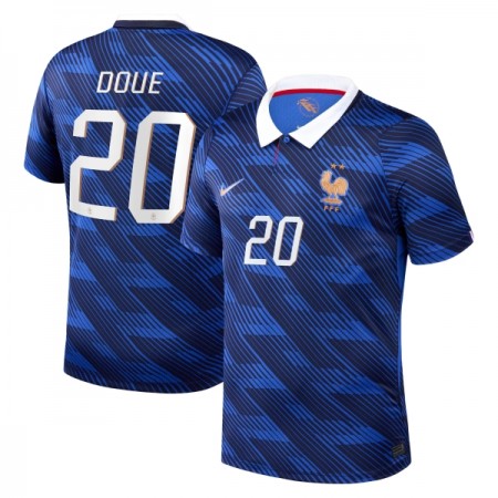 Frankrike Desire Doue 20 Matchtröjor Hemma Fotbollströja VM 2026